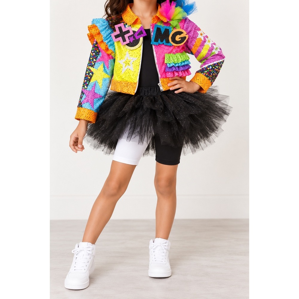 XOMG POP Jojo Siwa Halloween Costume 3-Piece Set Girls Extra Small XS NWT